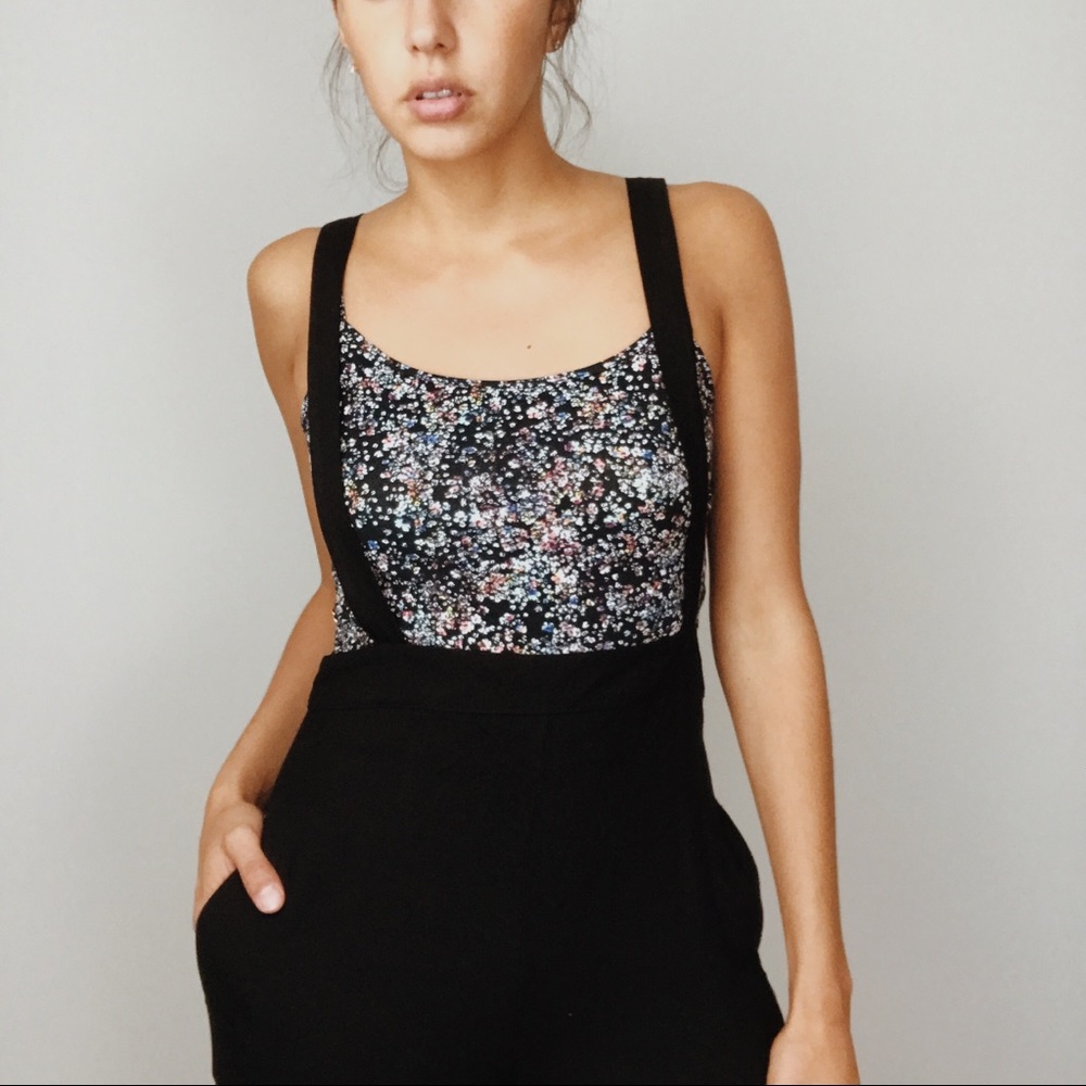 Black Pants Overalls